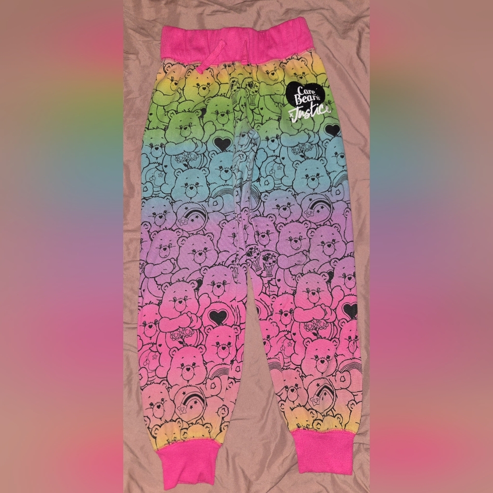 Justice X Carebears Kids Colorful Sweatpants